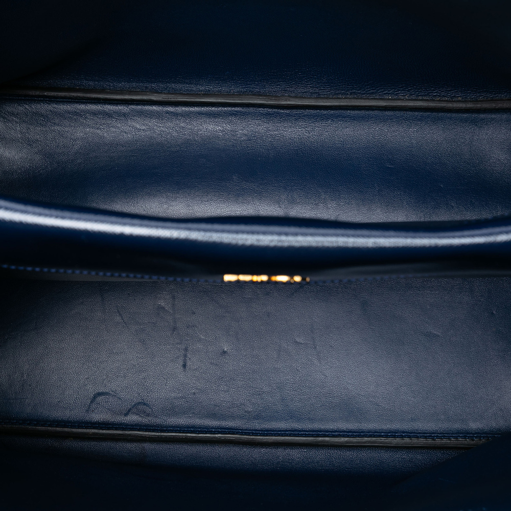 Pre-Loved Prada Medium Saffiano Vernice Double Satchel - Picture 4 of 6